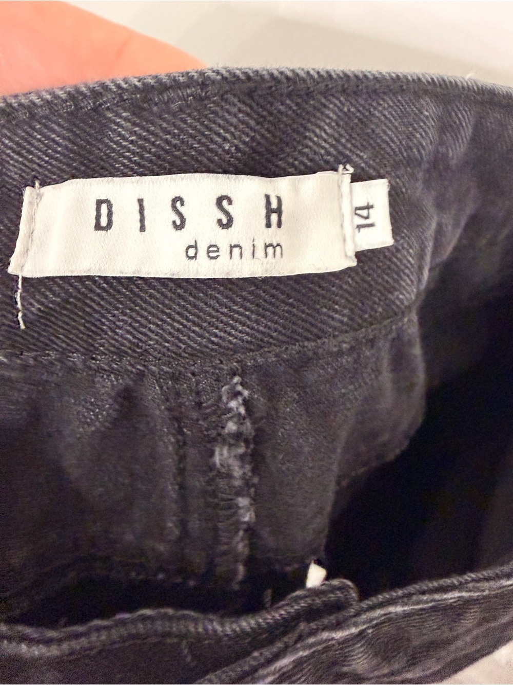 DISSH High-Rise Black Denim Shorts Black Size US 10 - Picture 6 of 9
